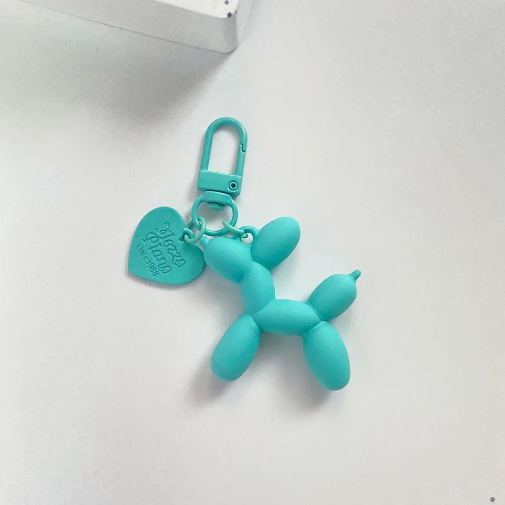 Cute Acrylic Balloon Dog Keychain – Cartoon Y2K Bag Pendant for Women & Couples, Car Key Chain, Jewelry Gift & Decorative Accessory