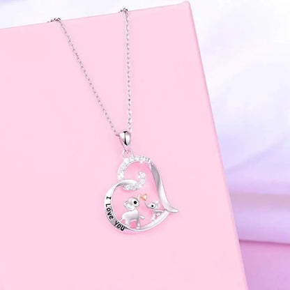 Mother & Baby Elephant Necklace for Women – Exquisite Animal Pendant Clavicle Chain, DIY Jewelry & Mother’s Day Gift