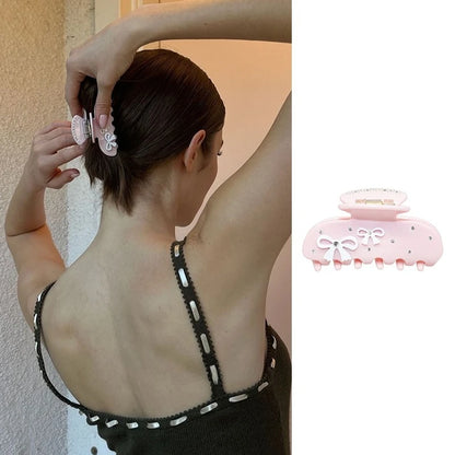 Pinzas para el pelo de cereza bonitas – Pinzas para el pelo de acetato con diamantes de imitación de frutas, flores y mariposas para mujeres y niñas | Accesorios para el pelo de moda Kawaii
