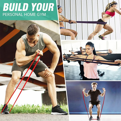 Bande de résistance à 7 niveaux ultra-résistante – Bande d'entraînement en caoutchouc réglable pour l'entraînement d'agilité, le yoga, le Pilates, la salle de sport et les exercices de fitness à domicile