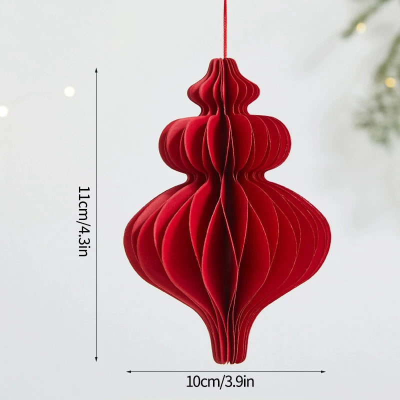 Chinese New Year 3D Hanging Ball Ornaments – Festive New Year Pendant Decorations for Wedding, Party, Tree & Home Decor