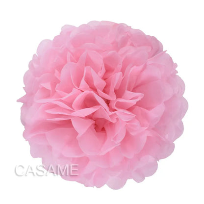 5PCS Tissue Paper Pom Poms – 4–12 Inch Paper Flower Balls for Weddings, Birthdays & Party Decorations