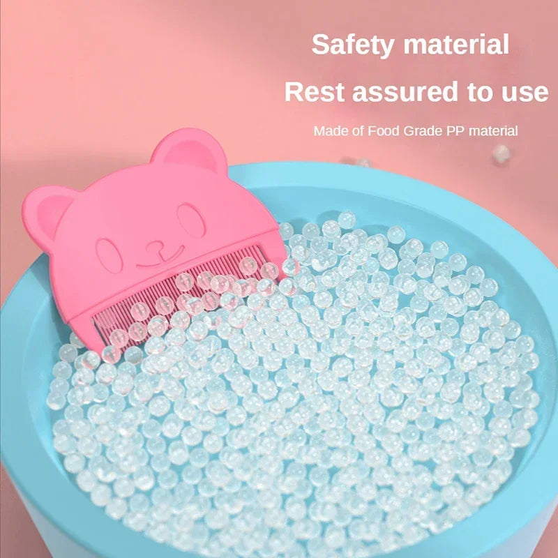Masseur de cuir chevelu et brosse à cheveux doux en silicone pour bébé – Peigne de bain doux pour nouveau-nés, nourrissons et tout-petits