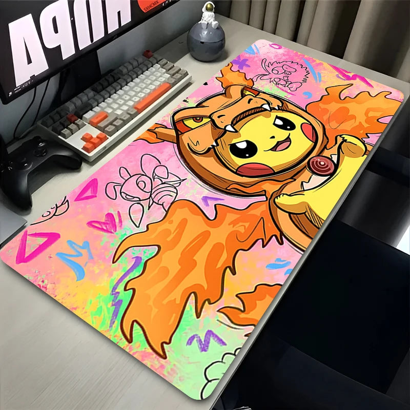 Pikachu Pokémon Large Gaming Mouse Pad – Rubber Desk Mat for Keyboard & PC Setup Kawaii Anime Style