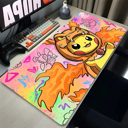 Pikachu Pokémon Large Gaming Mouse Pad – Rubber Desk Mat for Keyboard & PC Setup Kawaii Anime Style