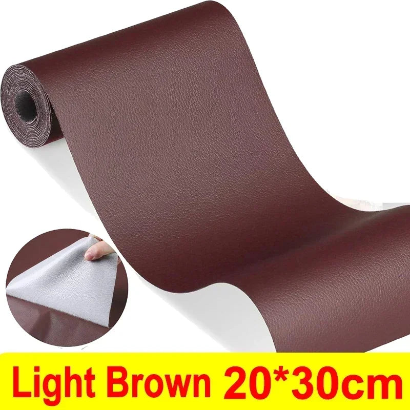 Parche de Cinta Autoadhesiva de Cuero para Reparación de Sofás, Sillones, Asientos de Coche y Muebles