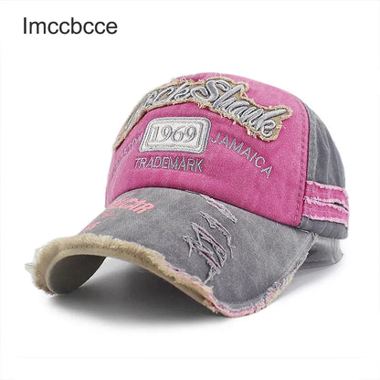 Washed Cotton 1969 Embroidered Baseball Cap – Vintage Unisex Snapback Hat for Women, Men & Teens, Casual Hip-Hop Dad Cap
