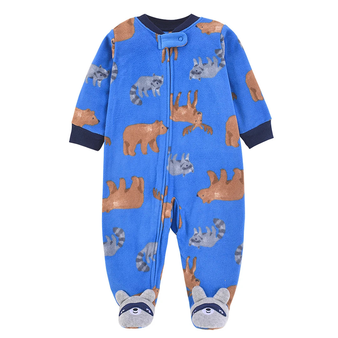 2026 Unisex Baby Fleece Romper – Warm Winter Jumpsuit for Newborn Boys & Girls, Soft Infant Clothing for Babies & Toddlers