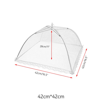 Foldable Mesh Food Cover – Anti-Fly & Mosquito Food Tent Dome for Kitchen, Picnic & Outdoor Dining, Reusable Dish Protector