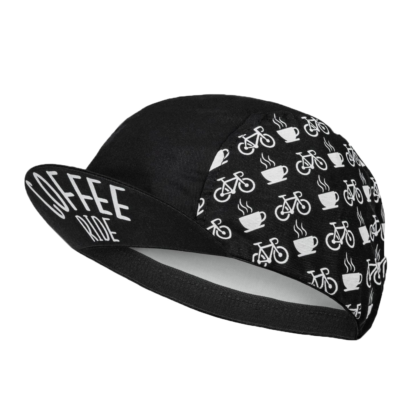 SweetMatt Retro Cycling Cap – Cartoon Beer, Coffee & Ice Cream Print Quick-Dry Polyester Sports Hat for Summer Bike Riding