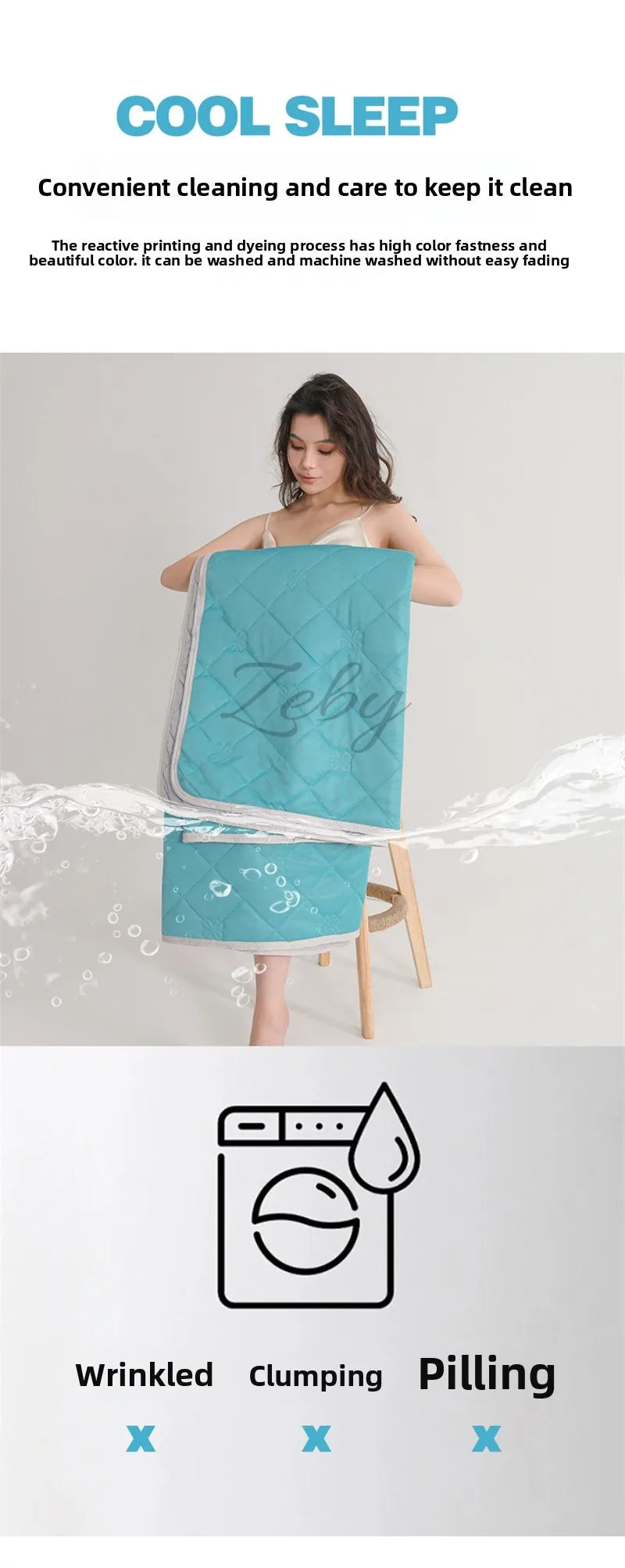 Manta Refrescante de Verano – Colcha Ligera y Transpirable para Cama con Comodidad de Aire Acondicionado