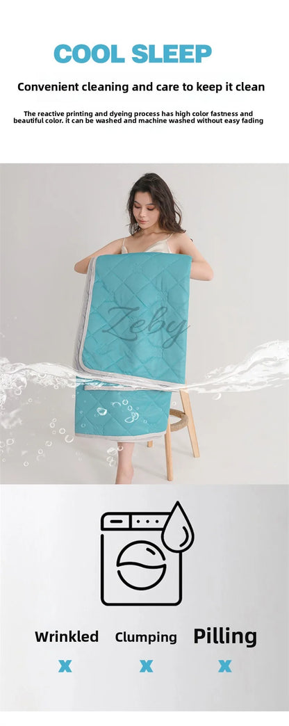 Manta Refrescante de Verano – Colcha Ligera y Transpirable para Cama con Comodidad de Aire Acondicionado