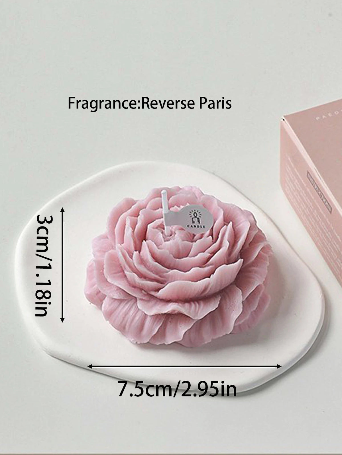 3D Peony Flower Scented Candle – Creative Aromatherapy Candle for Wedding Decor, Valentine’s Day Gifts, Souvenirs & Home Decoration