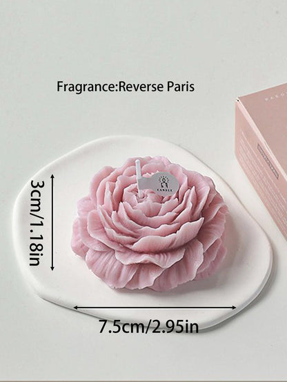 3D Peony Flower Scented Candle – Creative Aromatherapy Candle for Wedding Decor, Valentine’s Day Gifts, Souvenirs & Home Decoration
