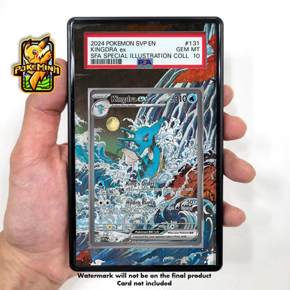 Pokémon Extended Art Card Display Case – Charizard & Venusaur PSA Acrylic Display Stand for Trading Card Collections