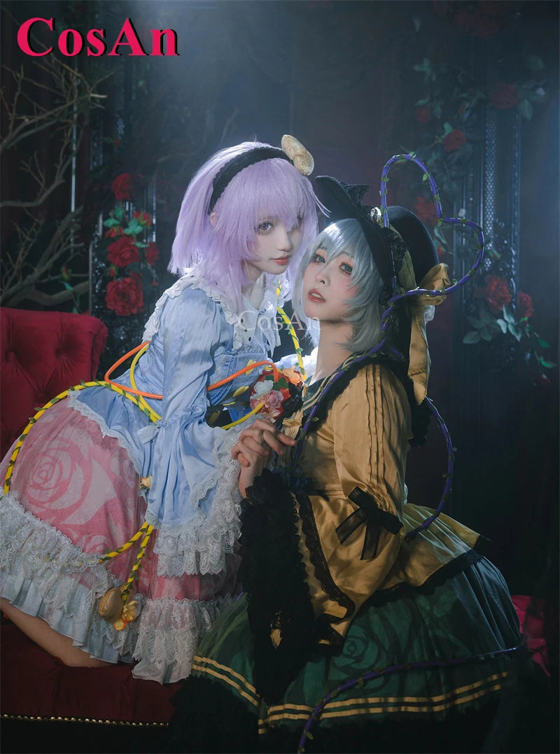Touhou Project Komeiji Koishi Cosplay Costume Dress – Elegant Sweet Formal Outfit for Game Cosplay, Party, Halloween & Roleplay Wear