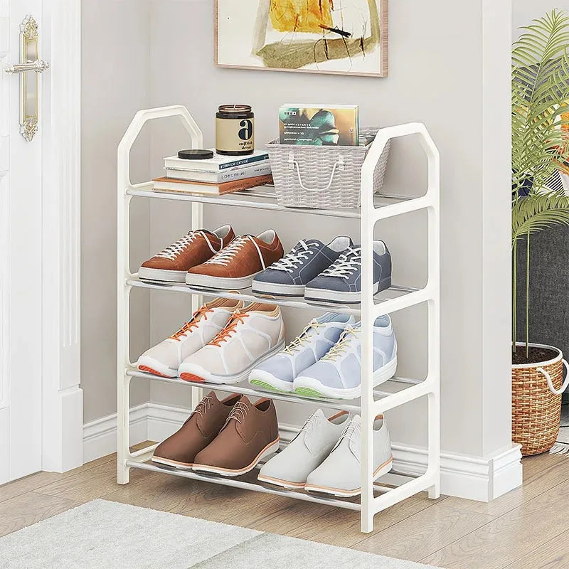4-Tier Shoe Rack Organizer Multi-Layer Storage Shelf for Entryway, Closet & Dorm