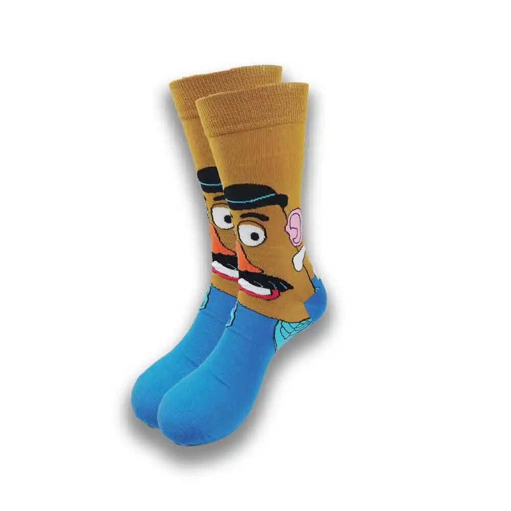 Funny Cartoon Character Socks – High-Quality Comfortable Novelty Socks for Men & Women, Latest Design
