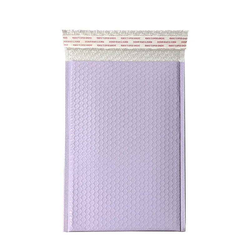Lot de 50 enveloppes à bulles violettes – Enveloppes matelassées auto-adhésives pour un emballage, un envoi et des commandes e-commerce sécurisés