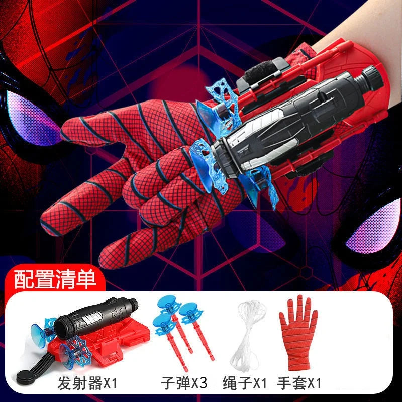 Lanzador de Telarañas Automático – Juguete de Cosplay de Superhéroe con Cuerda y Dispositivo de Muñeca