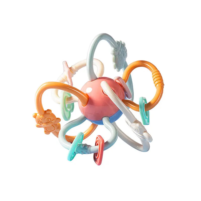 Hochet Girafe – Hochet Musical Sensoriel pour Nouveau-Né (0-12 Mois), Jouet de Dentition pour Bébé, Hochet Musical en Forme de Marteau de Sable pour le Développement et l'Éveil de Bébé