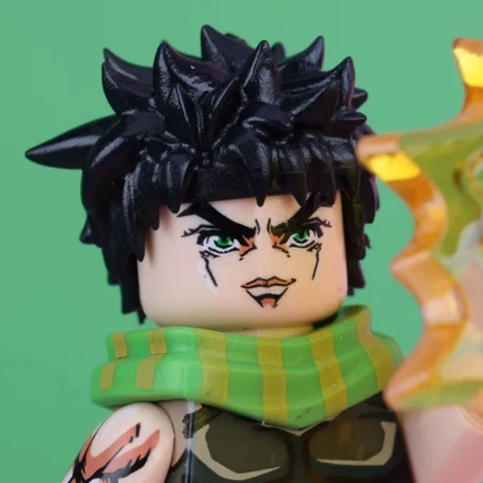 JoJo's Bizarre Adventure Building Blocks – JJBA Mini Action Figure Toy Set, DIY Construction Blocks & Collectible Display Figures