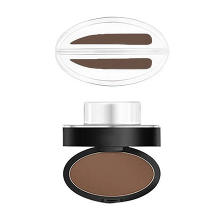 Kit de sello de cejas – Paleta de polvo y herramienta de maquillaje con tinte de cejas para cejas de forma perfecta