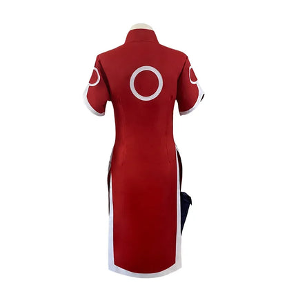 Naruto Haruno Sakura Cosplay Costume – Qipao Cheongsam Ninja Dress for Women & Girls