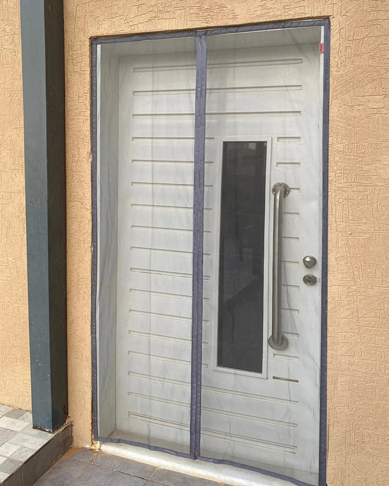 Mosquitera magnética a medida para puerta – Cortina de malla antinsectos con cierre automático