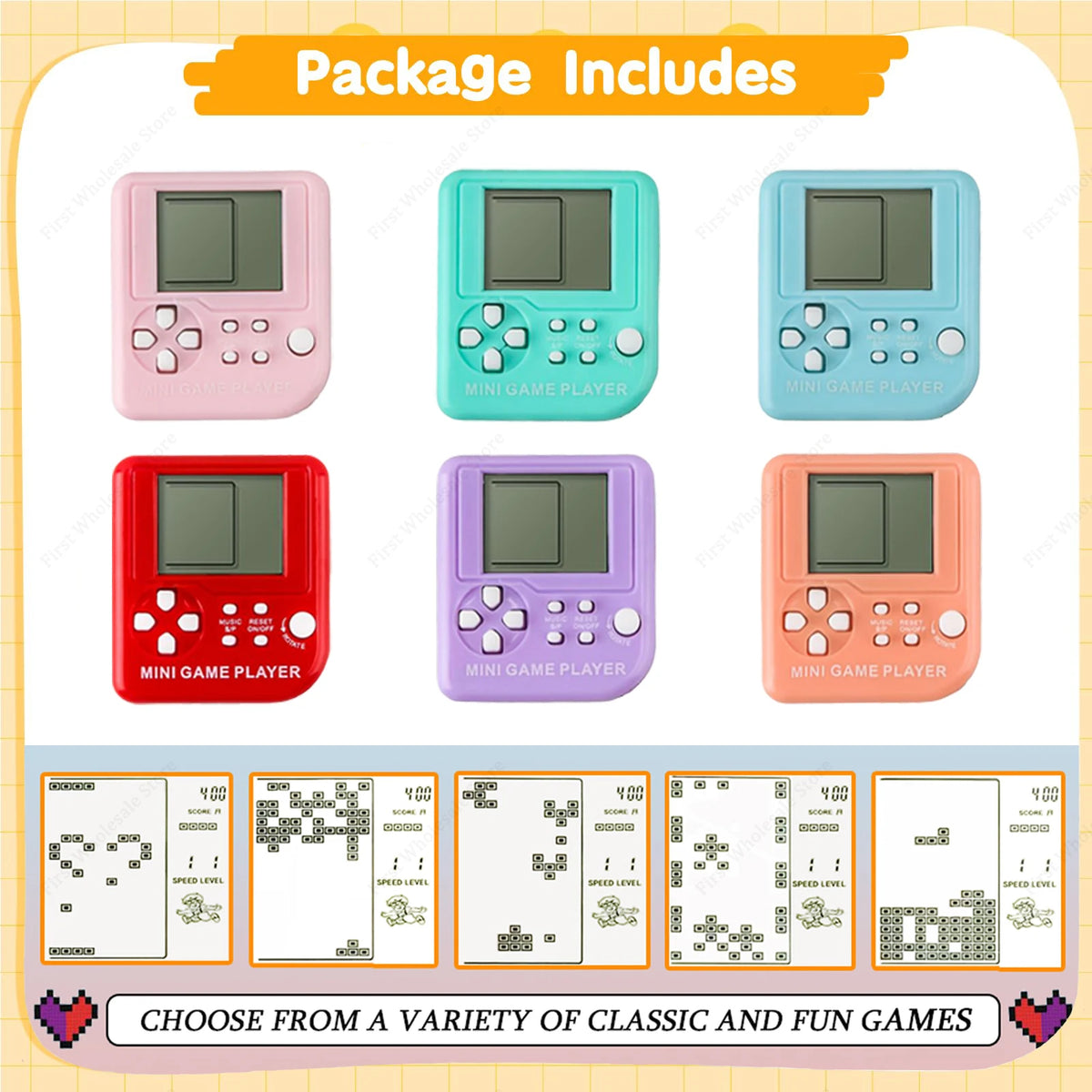 6–48PCS Video Game Party Favors – Classic Game Console Controller Keychains, Joypad Souvenirs for Birthday, School, Valentine’s Day & Gift Bags