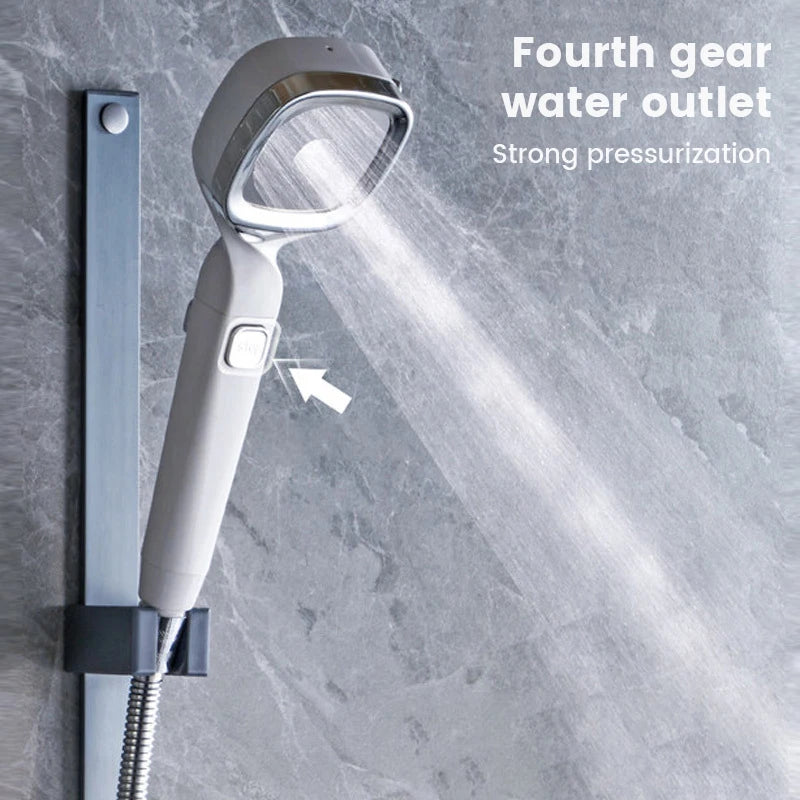 Pommeau de douche haute pression – Pulvérisateur de douche à main 3 modes à économie d'eau, fonction d'arrêt à une touche, accessoire de douche de salle de bain réglable pour la maison