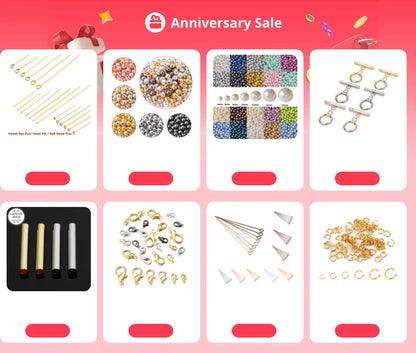 Juego de 50 a 100 imperdibles de acero inoxidable – Alfileres de bola, planos y de ojo chapados en oro y plata para hacer joyas y manualidades DIY