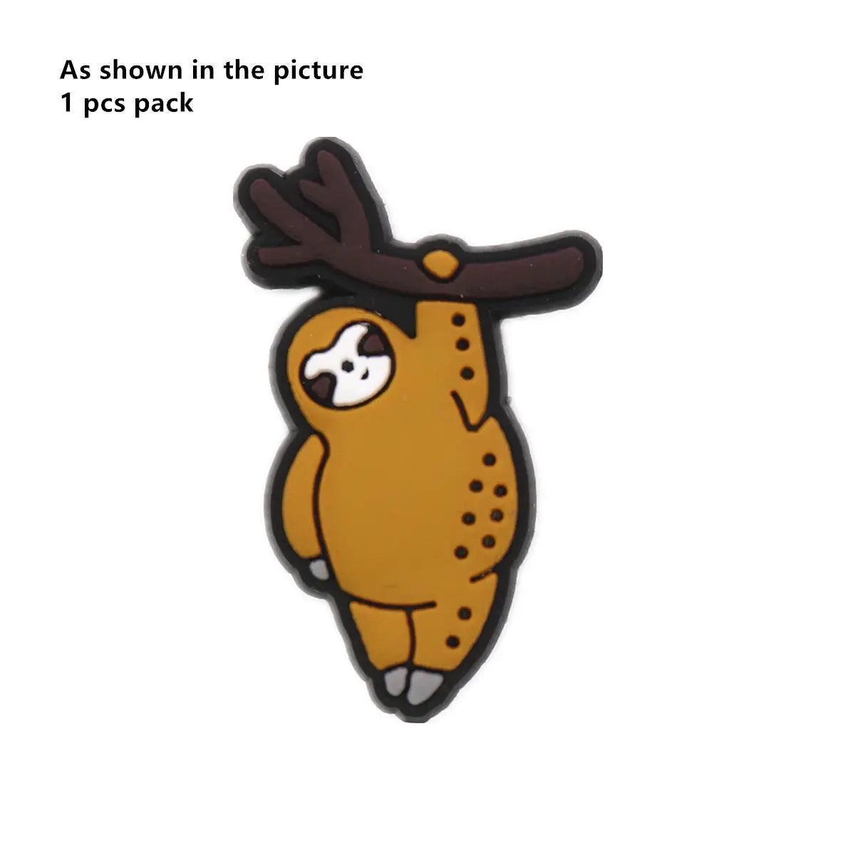 1PC Cartoon Animal Shoe Charm – Cute PVC Clog Pins with Duck, Penguin, Frog, Bear & Pig Designs, Funny Shoe Decorations