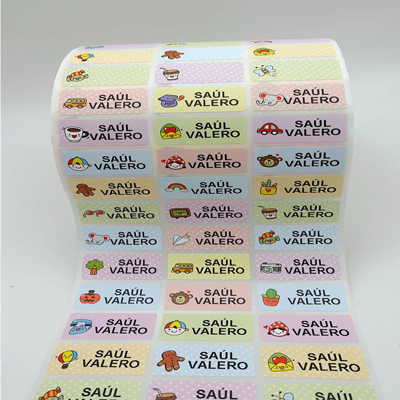 Autocollants personnalisés imperméables avec nom de bébé – Étiquettes autocollantes personnalisables pour la maternelle, les fournitures scolaires des enfants, la papeterie, les vêtements et les objets personnels