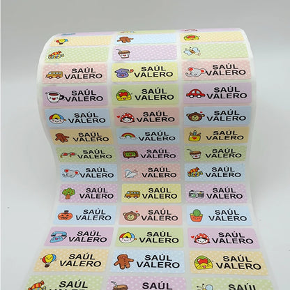 Autocollants personnalisés imperméables avec nom de bébé – Étiquettes autocollantes personnalisables pour la maternelle, les fournitures scolaires des enfants, la papeterie, les vêtements et les objets personnels
