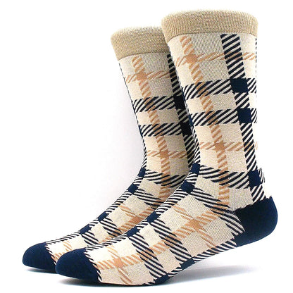 Funny Colorful Hip Hop Socks – Combed Cotton Animal, Astronaut & Geometric Print Socks for Men & Women, Business Dress Wear