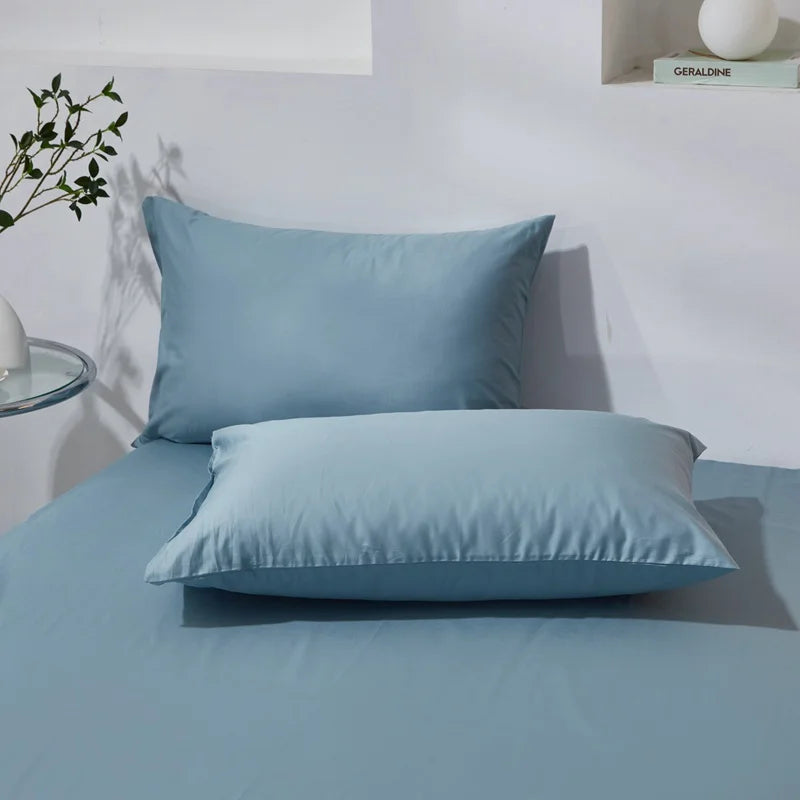 Funda de almohada de algodón premium – Funda de almohada de algodón peinado suave y transpirable para un sueño cómodo