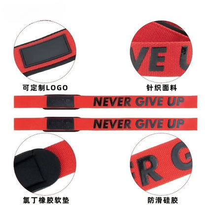 1Pair Non-Slip Weightlifting Straps – Gym Wrist Wraps for Dumbbell Training, CrossFit, Strength Workouts & Fitness Exercise Support