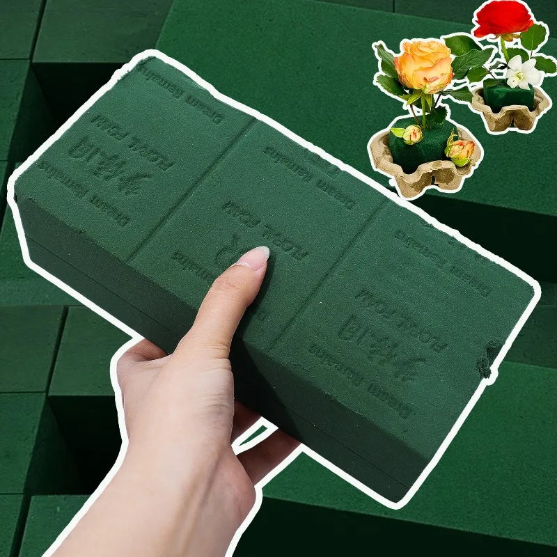 1–6PCS Floral Foam Blocks – Wet Flower Foam for Fresh & Artificial Arrangements, Weddings & DIY Crafts