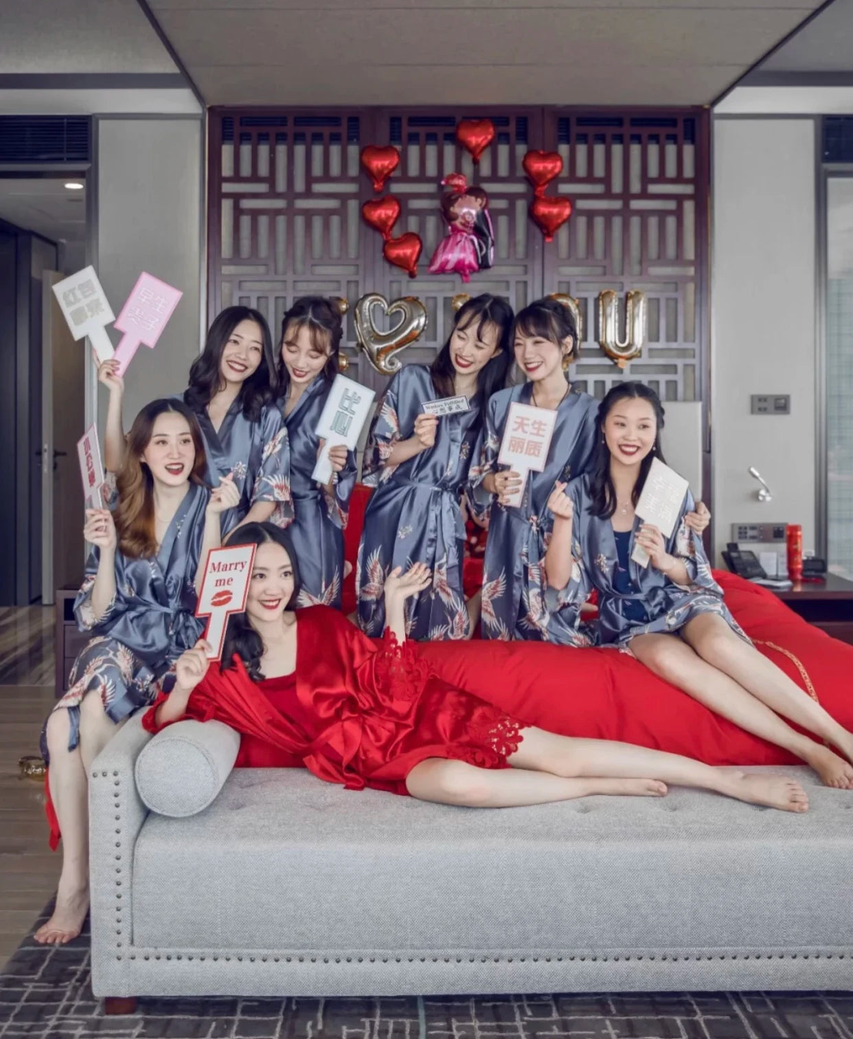 Women’s Summer Lace Kimono Robe – Bride & Bridesmaid Wedding Sleepwear Embroidered Bathrobe Night Dress