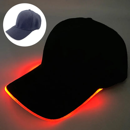 LED Light-Up Baseball Cap – Flashing Glow Hat for Raves, Festivals, Parties & Club Wear