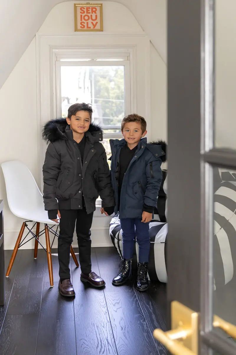 Unisex Winter Parka Coat for Boys, Girls and Men, Matte Family Matching Yeshiva Outerwear, Warm Children’s and Adult Winter Jacket