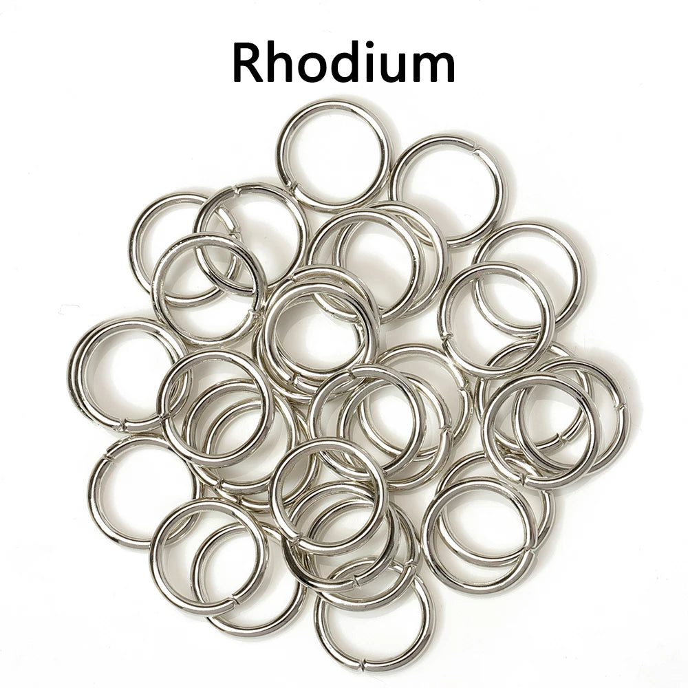 200-Piece Open Jump Rings Connectors Set – Metal Split Rings for DIY Necklaces, Bracelets, Earrings, Pendants & Jewelry Making Crafts