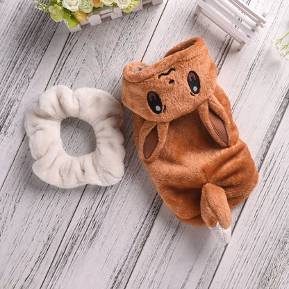 Funny Halloween Costume for Small Dogs – Warm Fleece Cosplay Coat & Jacket for Corgi, French Bulldog, Puppies & Medium Pets, Halloween Outfit