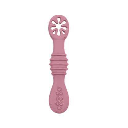 Lot de cuillères d'alimentation en silicone pour bébé – Cuillère douce à double embout pour purées, céréales de riz et sevrage autonome