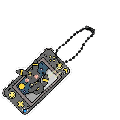 Pokémon Acrylic Keychain – Espeon, Umbreon, Leafeon & Snorlax Double-Sided Bead Chain Pendant