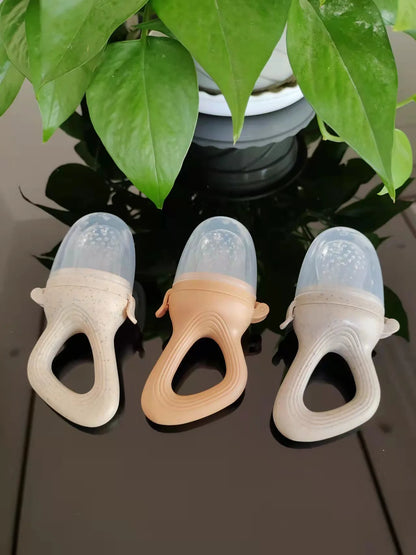 Silicone Baby Fruit Feeder Pacifier – Fresh Food & Teething Feeder with Protective Cover