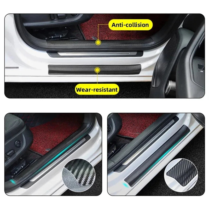 Cinta protectora de nanofibra de carbono 1-5M – Tira de película impermeable autoadhesiva para protección de puertas de coche, espejos, parachoques y bordes