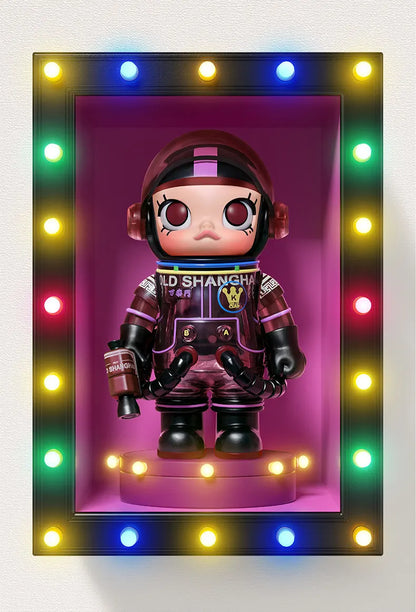 POP MART MEGA Space Molly 100% – Série 4e anniversaire – Boîte Mystère Figurines de Collection