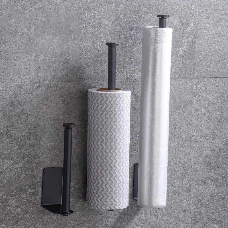 Stainless Steel Under Sink Organizer – Kitchen Towel Holder & Paper Towel Storage Rack